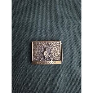 Vintage Schlitz Malt Liquor Metal Belt Buckle by Lewis Buckles